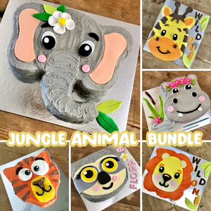 Products: Jungle Cake Template Bundle Step by Step Tutorials Great Value