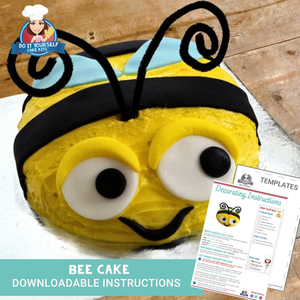 Products: Bee Cake Downloadable Template and Tutorial Baby Shower