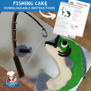 Products: Fishing Cake Template and Tutorial PDF Download Easy Design