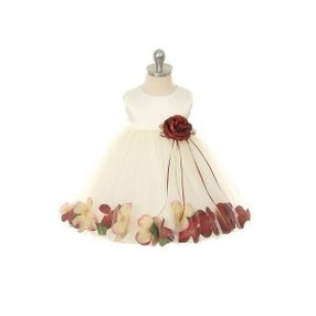 Satin Flower Petal Dress