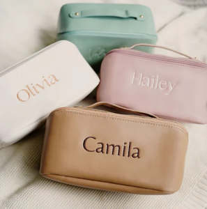 Personalised Embroidered Makeup Bag