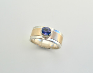 Products: Sapphire Silver & Gold Ring weebleworksjase