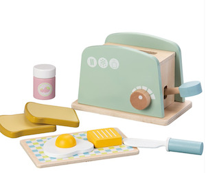 Toy: Wooden Toaster Playset