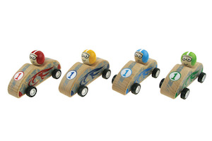 Toy: Wooden Pullback Race Car