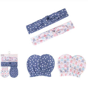 Headband and Scratch Mitten Set