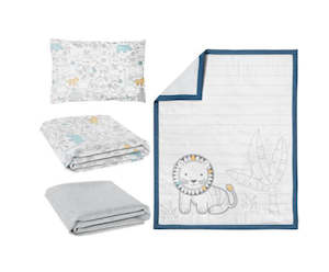 4 Piece Urban Safari Nursery Set