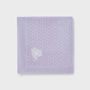 Sleeptime: Aster & Oak Lavender Knit Blanket