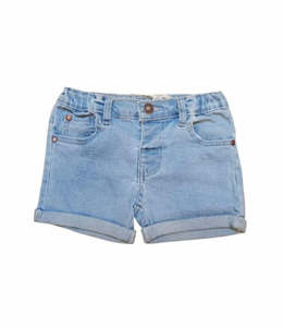 Aster & Oak Light Wash Denim Shorts