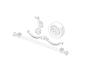 Products: Trailer Parts - Tandem Axle