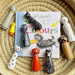 Hairy Maclary inspired peg set 8-10cm
