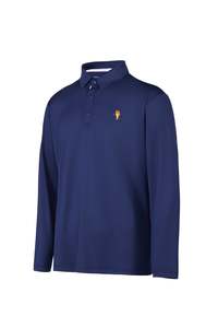 Long Sleeve Performance Polo – Imperial Blue | Lion Collection