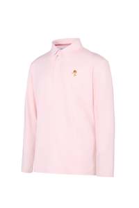 Lion: Long Sleeve Performance Polo – Blush Pink | Lion Collection