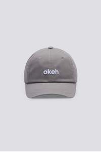 Okeh Caps: Okeh™ Dad Cap (Unstructured) - Grey