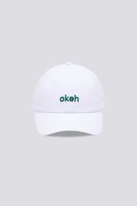Okeh Caps: Okeh™ Dad Cap (Unstructured) - White