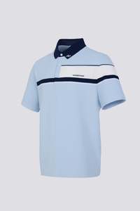Polos: MEDALIST KNIT POLO - SKY BLUE