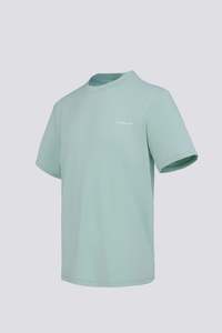 T Shirts: THE HEATHERED T-SHIRT - BABY GREEN