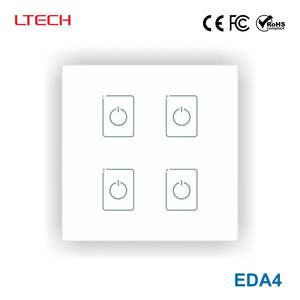 Ltech EDA4 4 Switch Touch Panel - DALI Master Dimmer