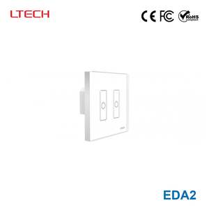 Dali: Ltech EDA2 2 Switch Touch Panel - DALI Master Dimmer