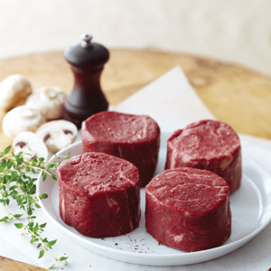 AngusPure beef eye fillet steak 200g each