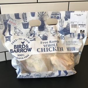 Bird & Barrow Whole chicken (free range, antibiotic free) Medium