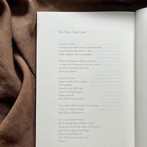 Workshops: It's Not Too Late: A Poetry Workshop