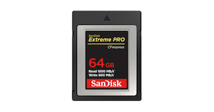 Products: SanDisk 64GB Extreme PRO CFexpress Card Type B