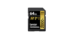 Lexar 64GB Professional 2000x UHS-II SDXC