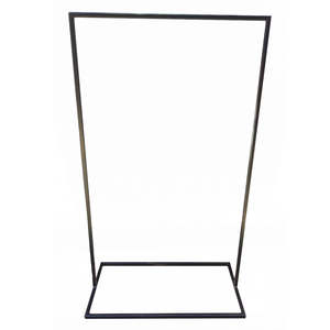 Black Metal Welcome Sign Stand