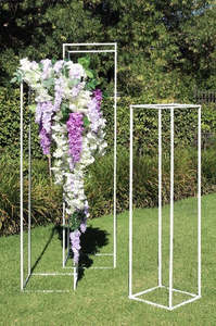 Ceremony: Large White Metal Frame