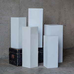 Ceremony: White Plinths - Various Sizes