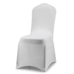 Reception: White Lycra Chair Cover