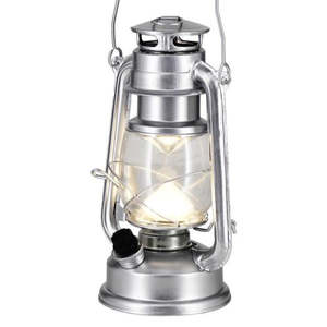 Centrepieces: Silver battery operated lantern