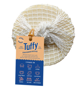 Feminine Care: Downunder Wash Co. Tuffy Stain Remover Bar With Net - Lemon Eucalyptus 120g