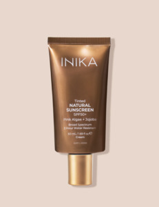 Natural Make Up: Inika Organic Tinted Natural Sunscreen SPF50 - 50mL