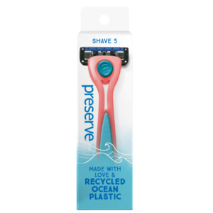 Safety Razors: Preserve Popi 5 Shave Razor - Coral
