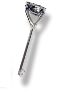 Safety Razors: Leaf Razor - Chrome (with 10 pack of razors)