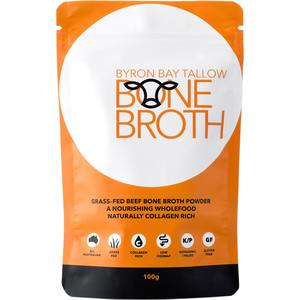 Food: Byron Bay Tallow - Grass Fed Beef Bone Broth Powder - 100g