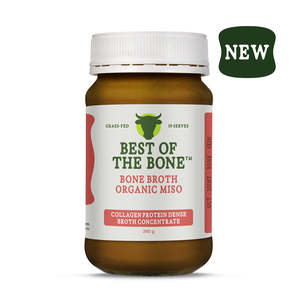 Food Snacks And Pantry: Best of the Bone - Grass-fed Beef Bone Broth Concentrate - Organic Miso (390g)
