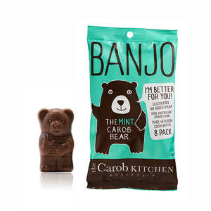 Snacks And Pantry Snacks: The Carob Kitchen - Banjo The Carob Bear - Mint (8 Pack)