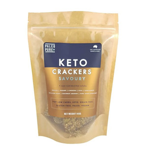 Snacks And Pantry Snacks: Paleo Pure - Keto Crackers - Savoury (140g)