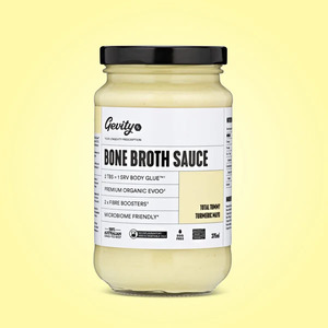 Snacks And Pantry Spreads: Gevity Rx - Bone Broth Total Tummy Turmeric Mayo (375ml)