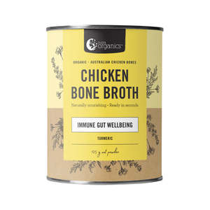 Snacks And Pantry Stocks And Broths: Nutra Organics - Bone Broth - Chicken - Turmeric (125g)