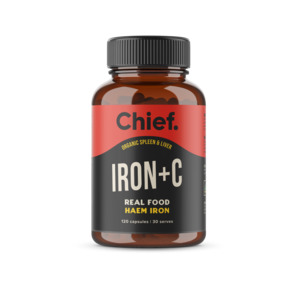 Health Supplements: Chief Nutrition Liver & Spleen Iron + C - 120 capsules