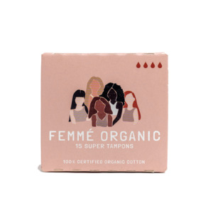 Personal And Sexual Health: Femme Organic - Tampons - Super (15 pieces)