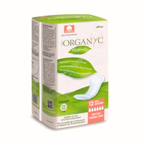 Personal And Sexual Health Pads And Liners: Organyc - Organic Cotton Pads - Maternity (12 pack)