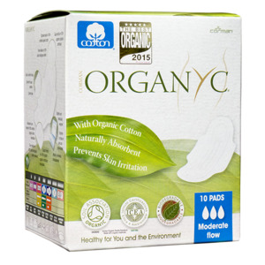 Personal And Sexual Health Pads And Liners: Organyc - Organic Cotton Pads - Moderate (10 pack)
