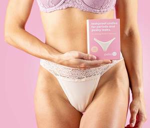 Personal And Sexual Health Period Underwear: Pelvi - Leakproof Underwear - G-String - Beige (M)