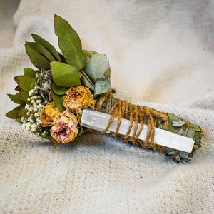 From Earth - Selenite Smudge Stick 'Grounding'