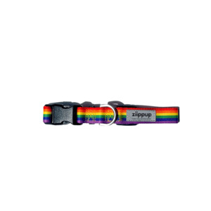 Eco Home Pets: Ziippup Rainbow Dog Collar - Size Medium