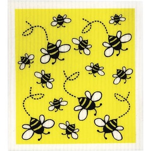 Xmas 2020: Retro Kitchen - Biodegradable Dish Cloth - Bees